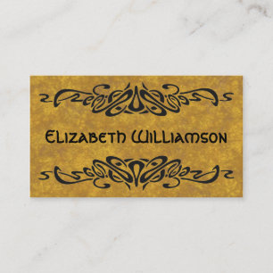 Carte De Visite Détail décoratif Art nouveau rétro chic vintage