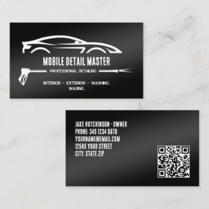 Carte De Visite 🚿 Détail du véhicule QR personnalisé