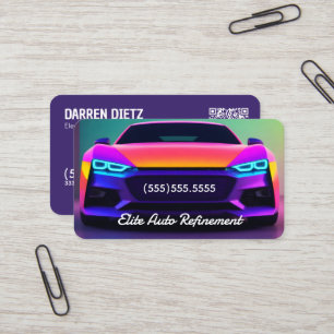 Carte De Visite Détaillant automatique QR