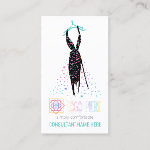 Carte De Visite Détaillant de mode indépendant Blogger ajouter Log