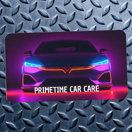 Carte De Visite 🏎️ Détailleur automatique Neon