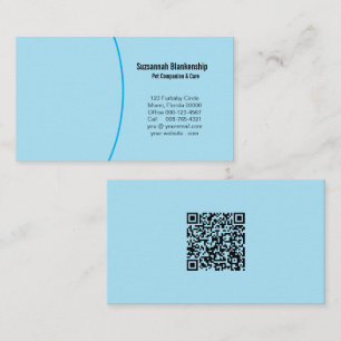 Carte De Visite Détails de l'entreprise avec code QR et photo pers