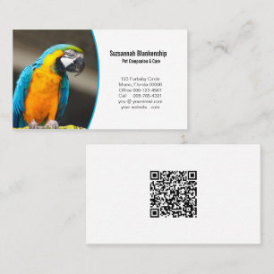 Carte De Visite Détails de l'entreprise avec code QR et photo pers