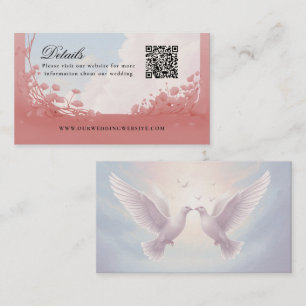 Carte De Visite Détails QR Code colombes site d'amour