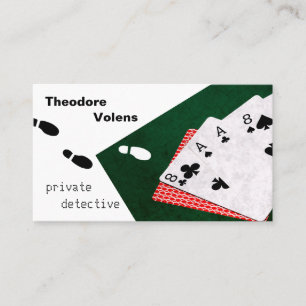 Carte De Visite Détecteur privé drôle personnalisable