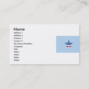 Carte de visite d'étoile patriotique