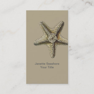 Carte de visite d'étoiles de mer