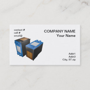 Carte De Visite deux cartouches d'imprimante de jet d'encre