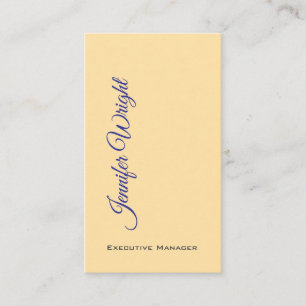 Carte De Visite Deux côtés minimaliste unique moderne beige clair