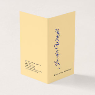 Carte De Visite Deux côtés minimaliste unique moderne beige clair