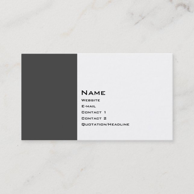 Carte De Visite Deux couleur de base 2 (Devant)