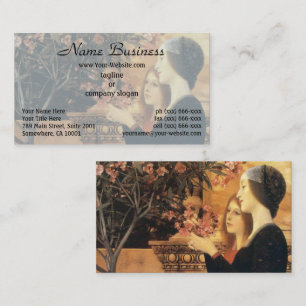 Carte De Visite Deux filles à l'or par Gustav Klimt