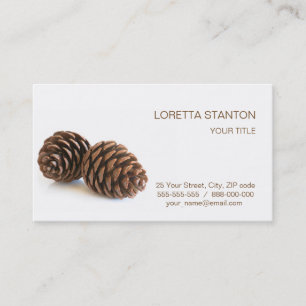 Carte De Visite Deux pinecones