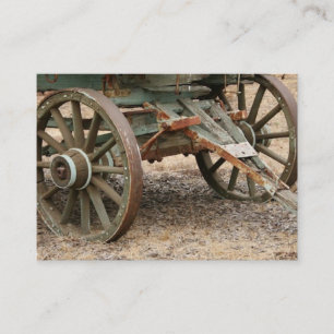 Carte De Visite Deux roues d'un chariot occidental