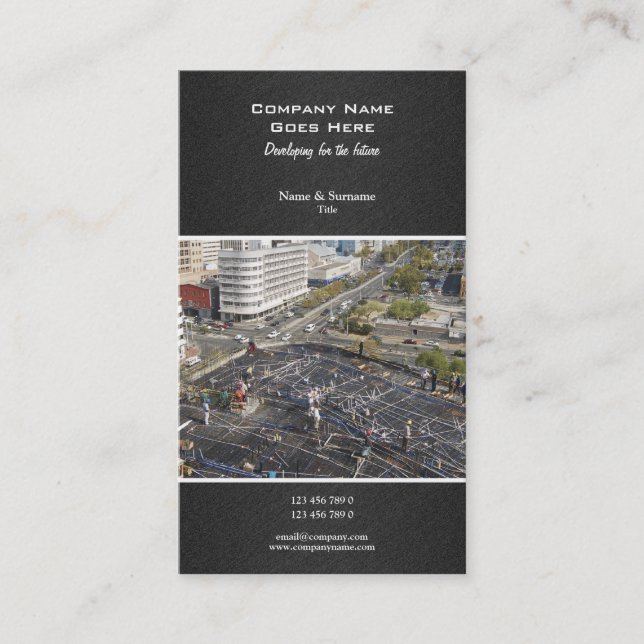 Carte De Visite Développement de construction de propriété de (Devant)