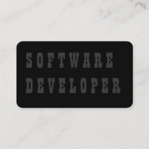 Carte De Visite Développeur logiciel