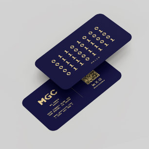 Carte De Visite Développeur logiciel moderne Binary Midnight Blue