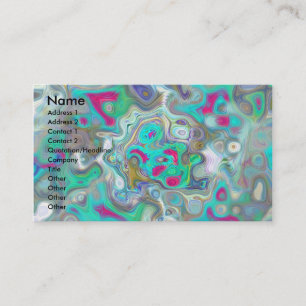 Carte De Visite Déversement Abstrait de peinture