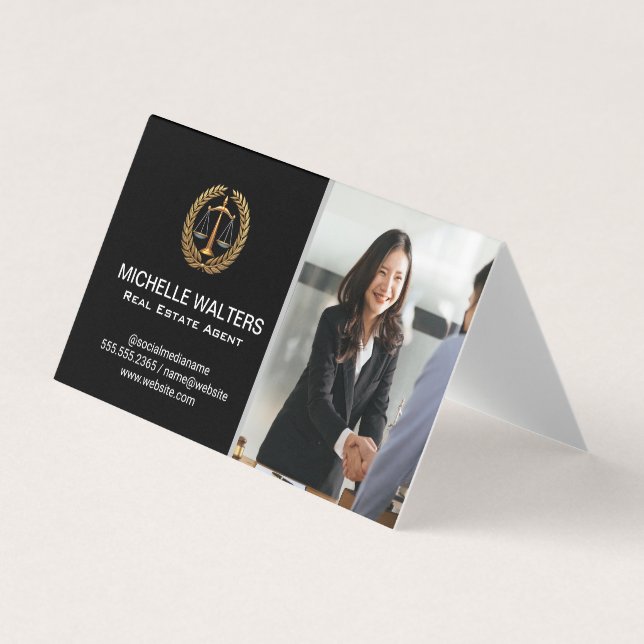 Carte De Visite Devoir commercial | Serrer la main (Devant)