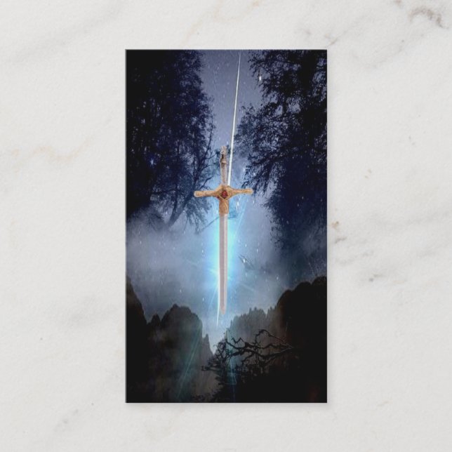 Carte de visite d'Excalibur (Devant)