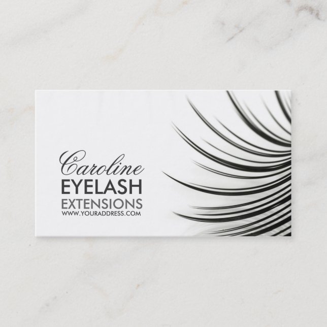 Carte de visite d'extensions Eyelash minimaliste (Devant)
