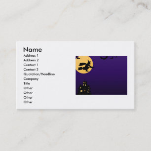 Carte de visite d'Halloween