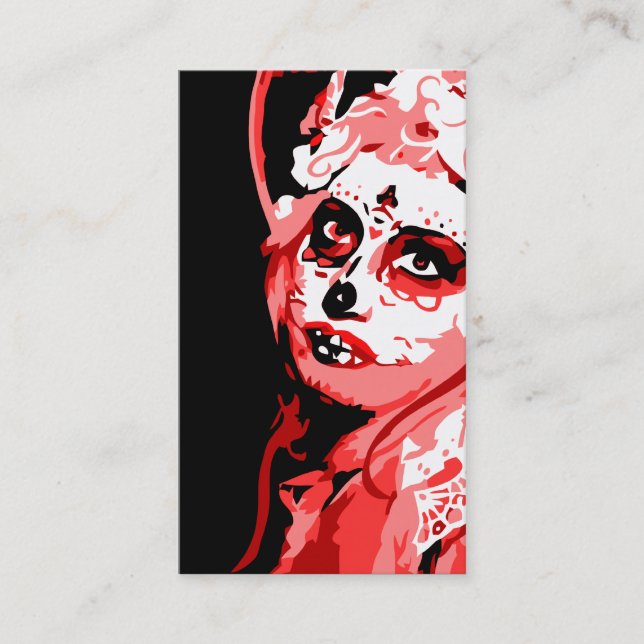 Carte De Visite dia de los muertos (Devant)