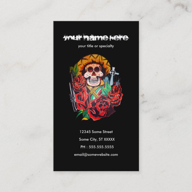 Carte De Visite dia de los muertos (Devant)