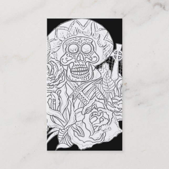 Carte De Visite dia de los muertos (Devant)