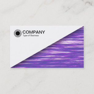 Carte De Visite Diagonal V2 - Blanc - Interférence pourpre
