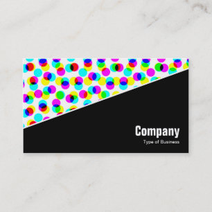 Carte De Visite Diagonale V3 - Noir - Similigravure couleur