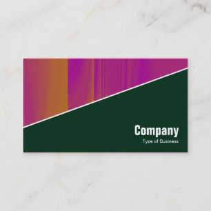 Carte De Visite Diagonale V3 - Vert foncé