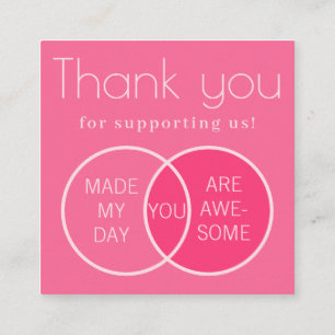 Carte de visite diagramme de Venn