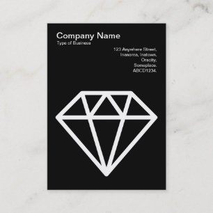 Carte De Visite Diamant - Accentuation sur noir