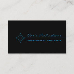 Carte de visite Diamant Propre Moderne, Bleu