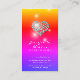 Carte De Visite Diamants Jaunes Roses bijoux luxe joaillerie