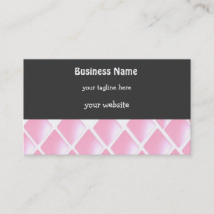 Carte De Visite Diamants roses et blancs