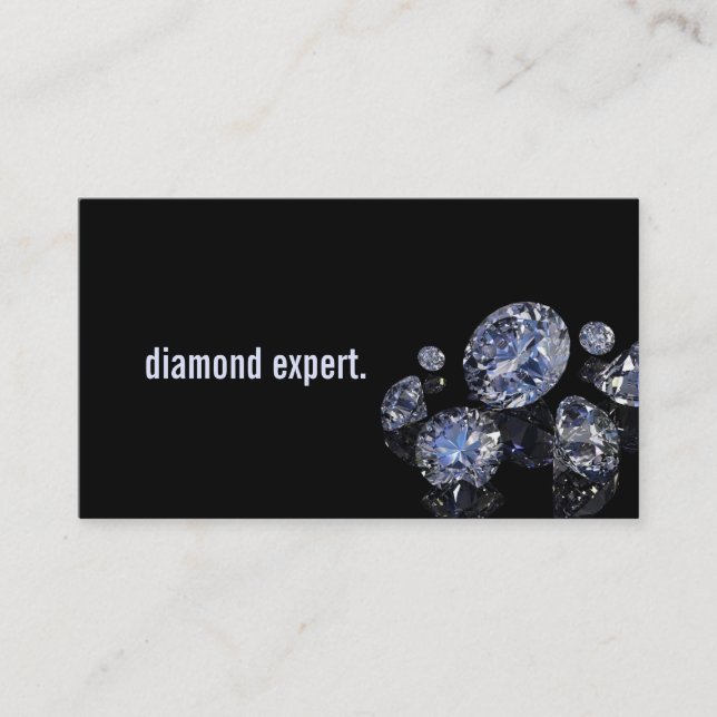 Carte De Visite Diamond Expert Bijoux Or Argent (Devant)