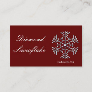 Carte de visite Diamond Snowflake