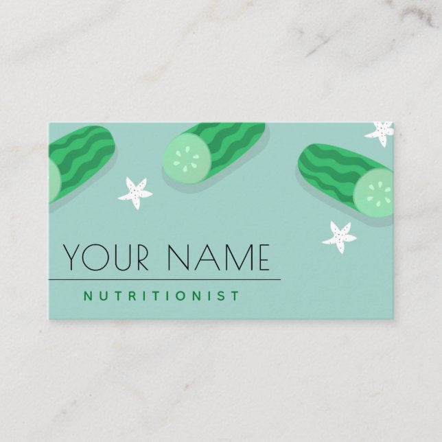 Carte De Visite Diététiste Nutritionniste Industrie alimentaire Cu (Devant)