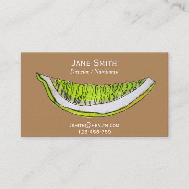 Carte De Visite Diéticienne nutritionniste indépendante santé frui (Devant)