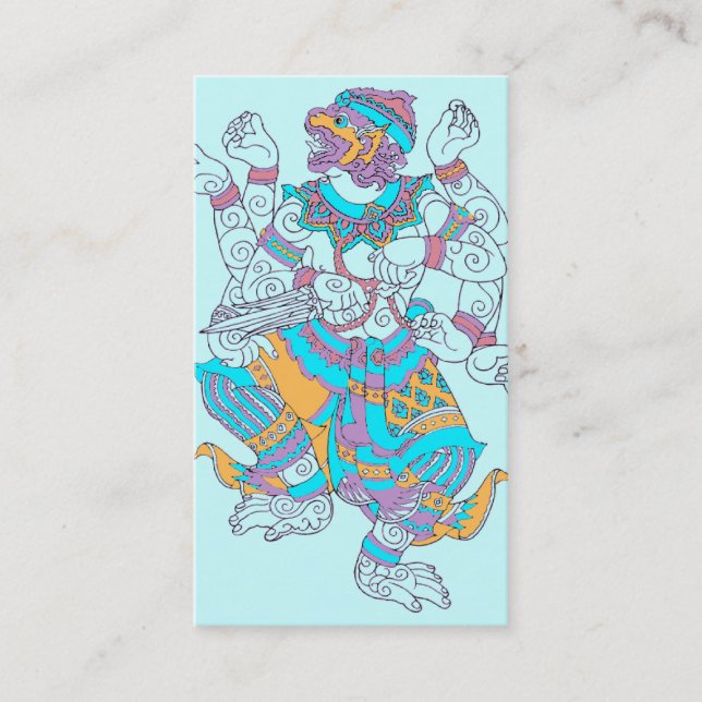 Carte De Visite Dieu singe Hanuman (Devant)