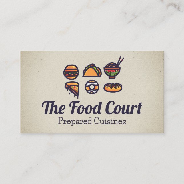 Carte De Visite Différentes Cuisines (Devant)