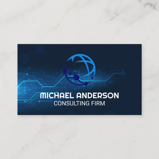 Carte De Visite Digital Background | Global Logo (Devant)