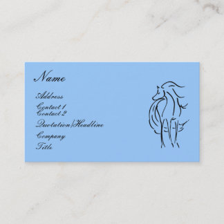 Carte de visite d'illustration de cheval
