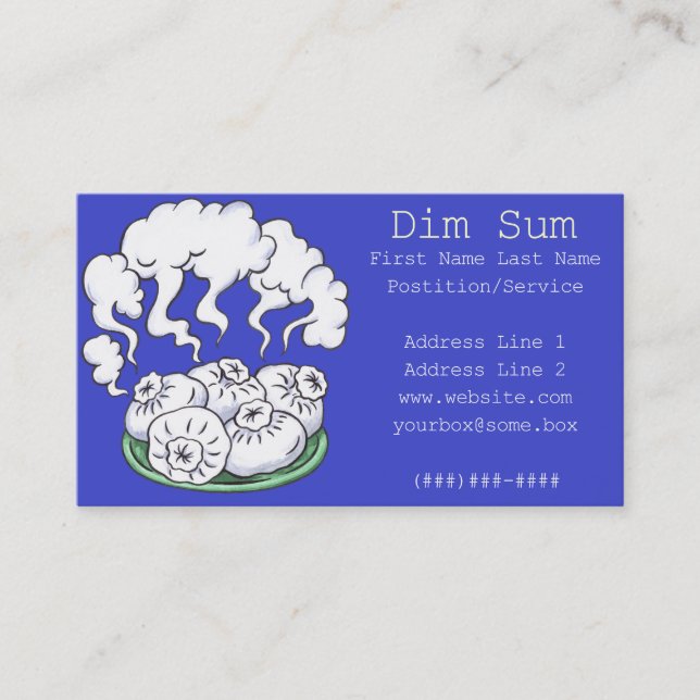 Carte De Visite Dim Sum (Devant)
