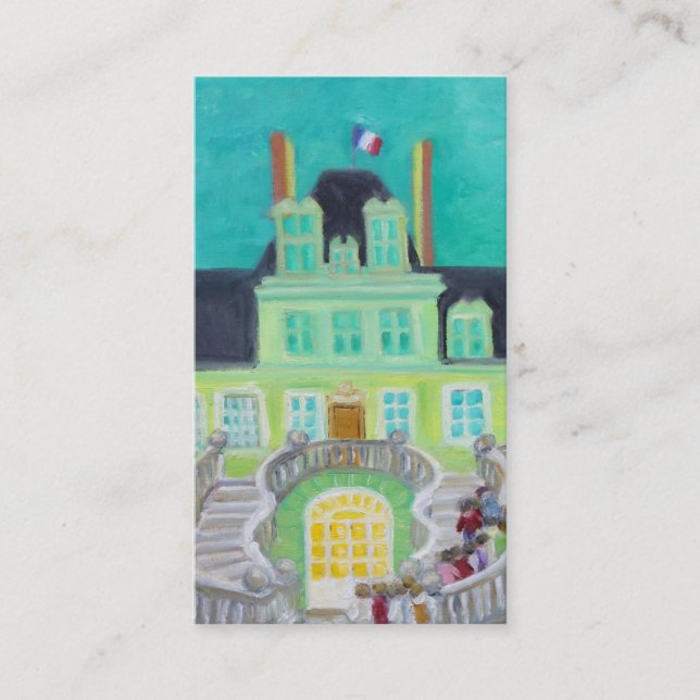 Carte de visite d'imaginaire du château De (Devant)
