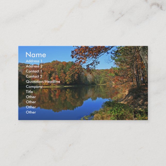 Carte De Visite Dimanche après-midi (Devant)