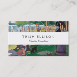 Carte De Visite Dimanche sur La Grande Jatte Seurat Peinture