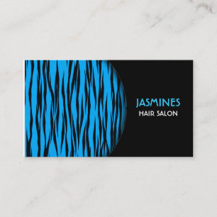 Carte de visite d'impression Bleu Tiger